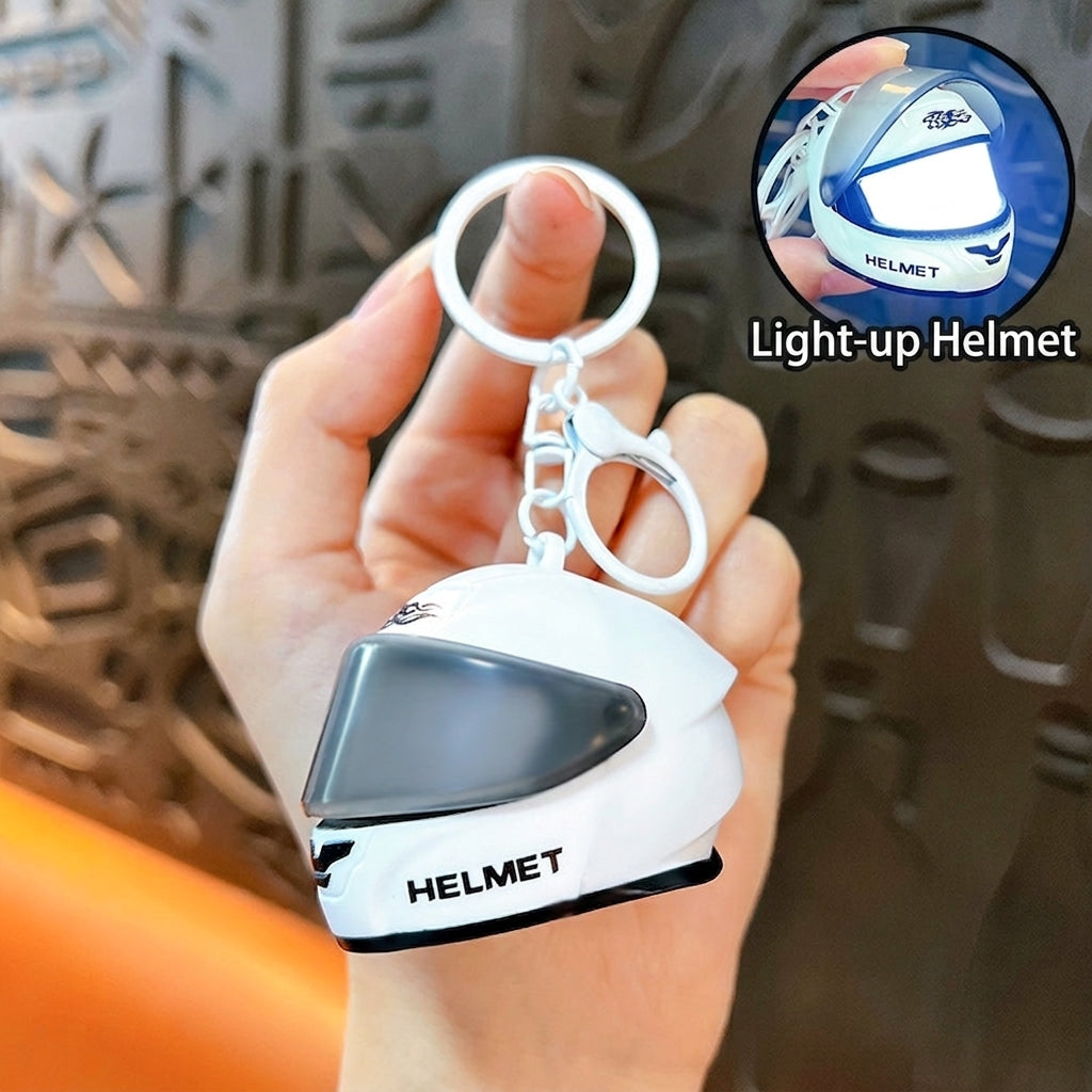 Light-Up Mini Racing Helmet Keychain — product view 9