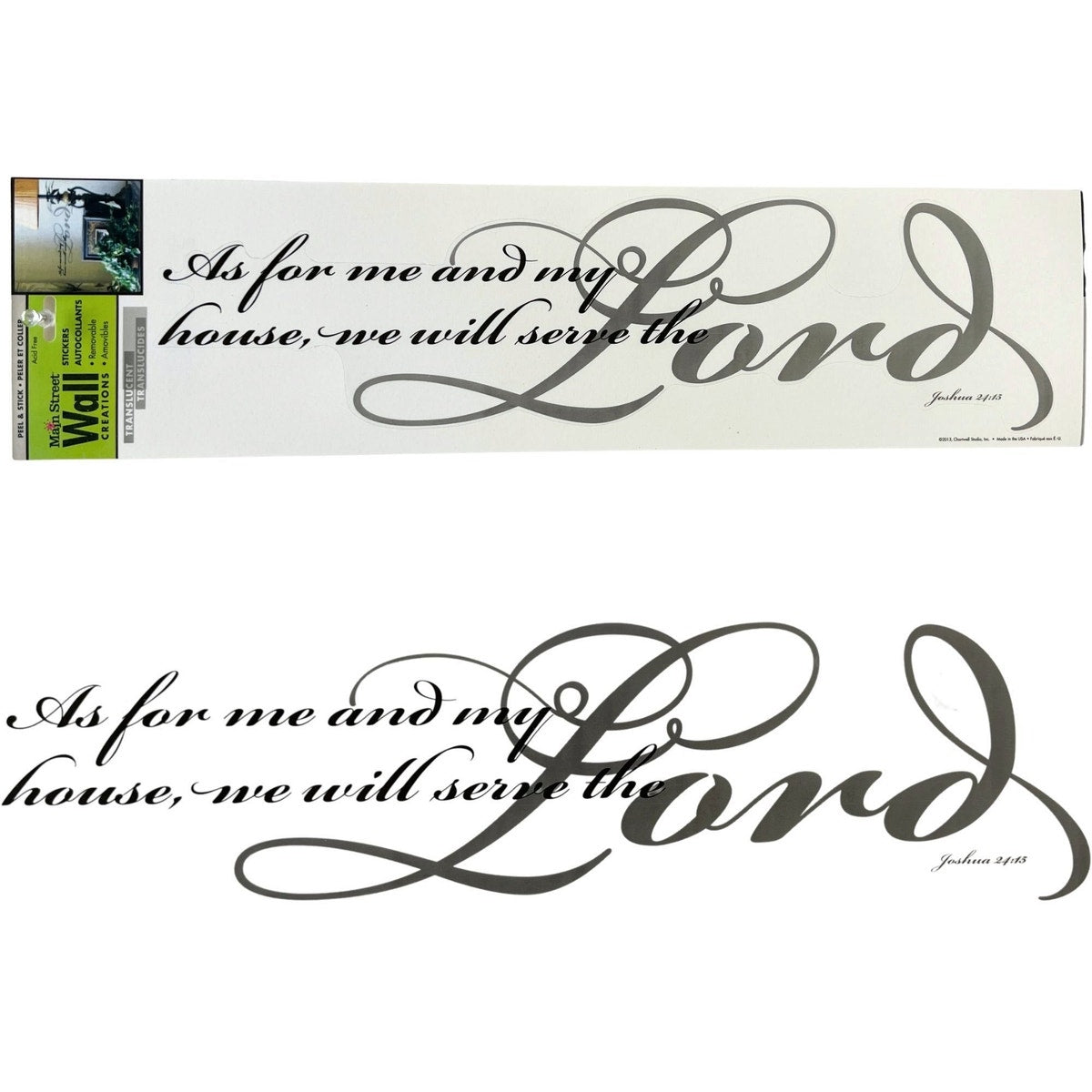 Main Street Wall Creations Translucent Wall Stickers in Journal Quote Designs Assortment — 12-Pack