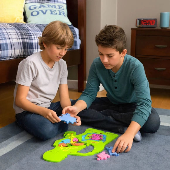 colorful foam human body puzzle digestive tract and pulmonary system educational