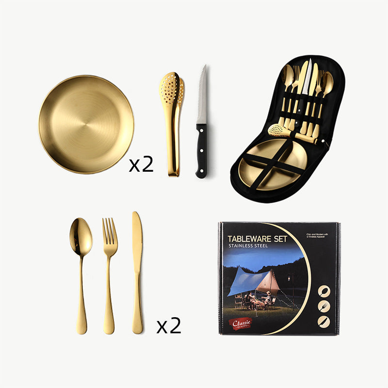 Stainless Camping Tableware Set — product view 13