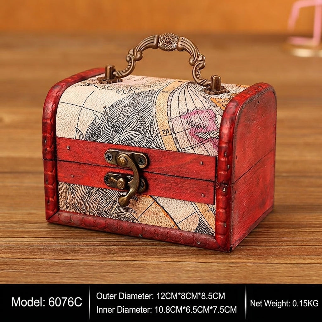 Vintage Treasure-Chest Storage Box — product view 12