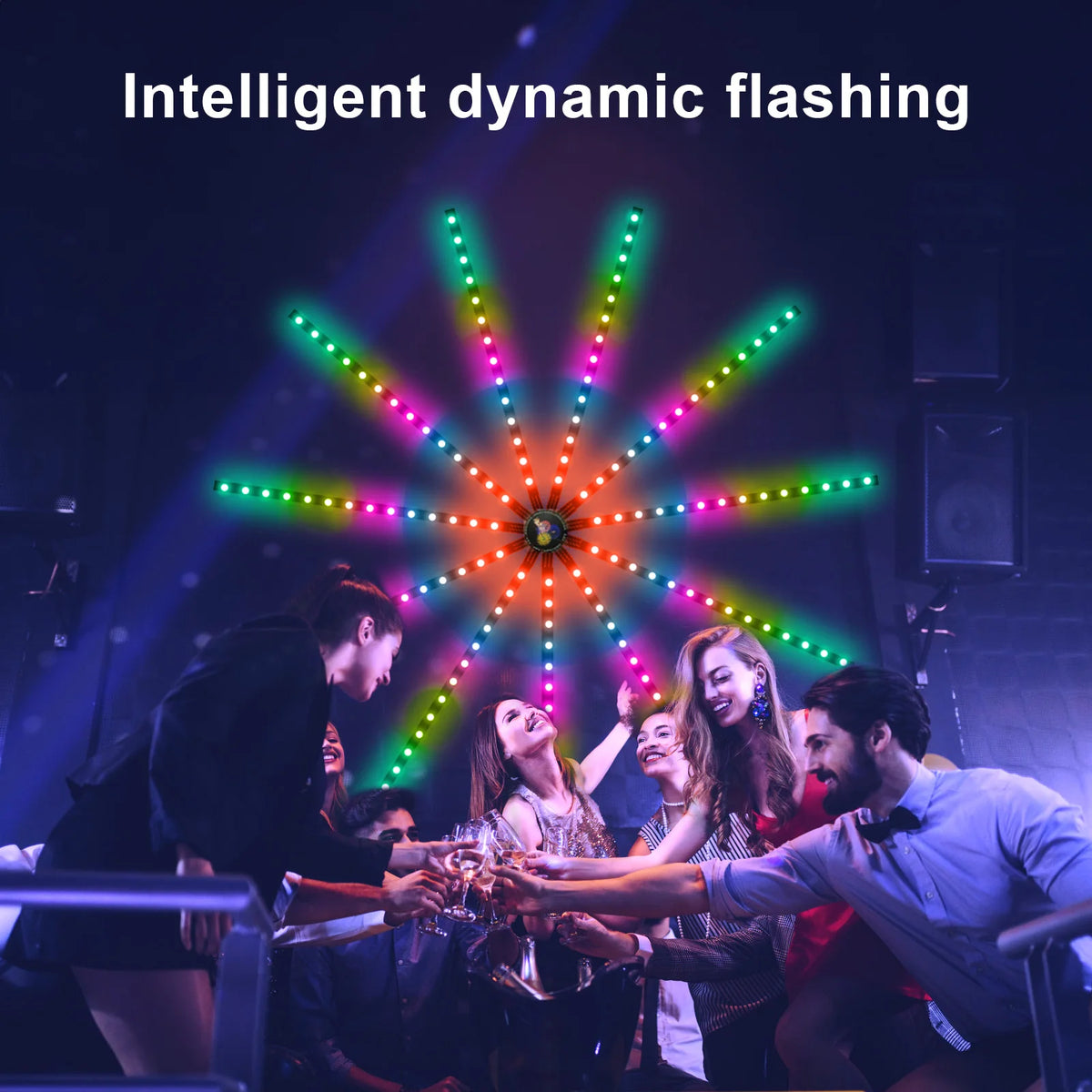 LumiBurst™ – Music-Synced Firework Light Show