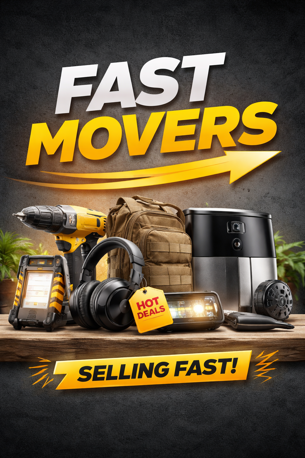 Fast Movers collection featuring popular, high-demand surplus products and limited-availability deals