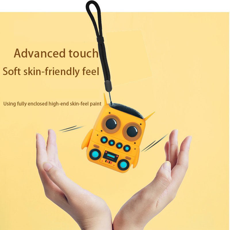 Cute Robot Bluetooth Speaker (Portable Wireless Mini Speaker, 5–8 Hour Battery)