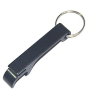Black — Aluminum Bottle-Opener Keychains