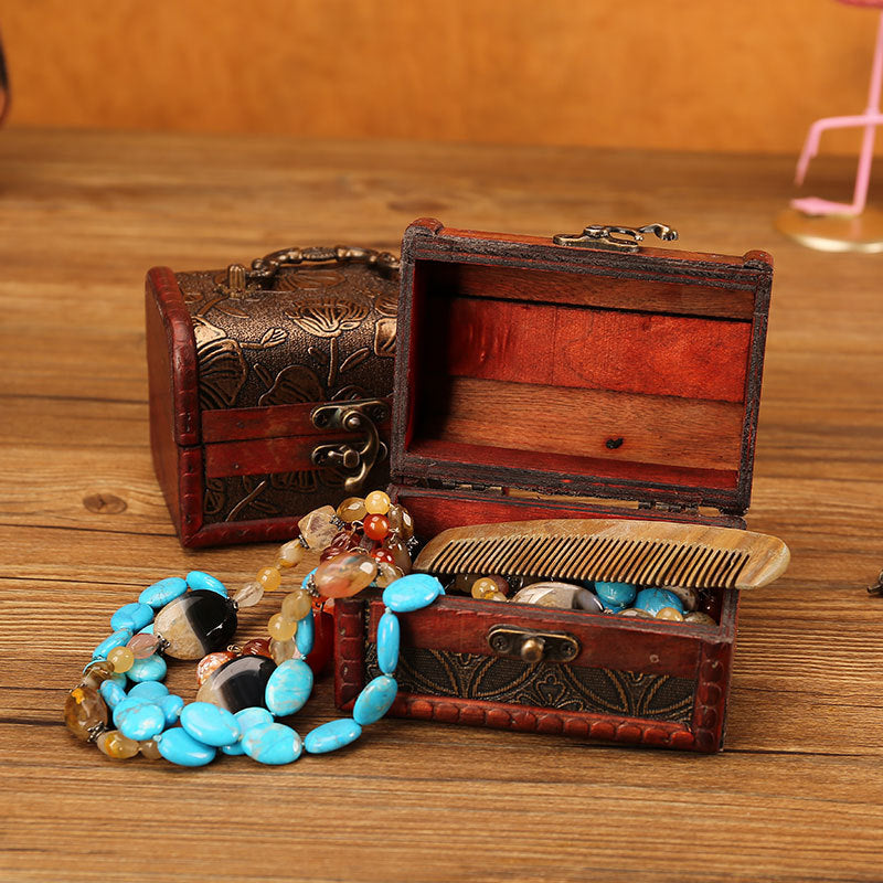 Vintage Treasure-Chest Storage Box — product view 3