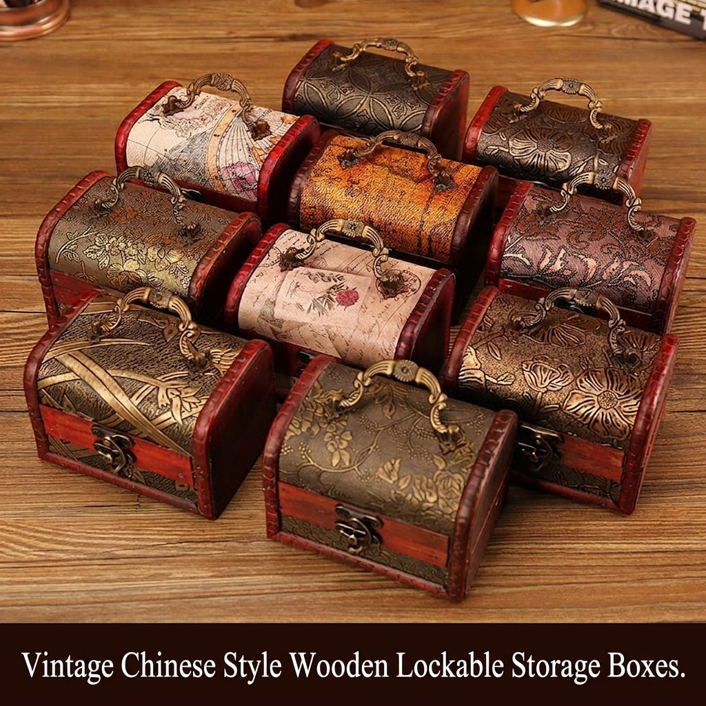 Vintage Treasure-Chest Storage Box — product view 2