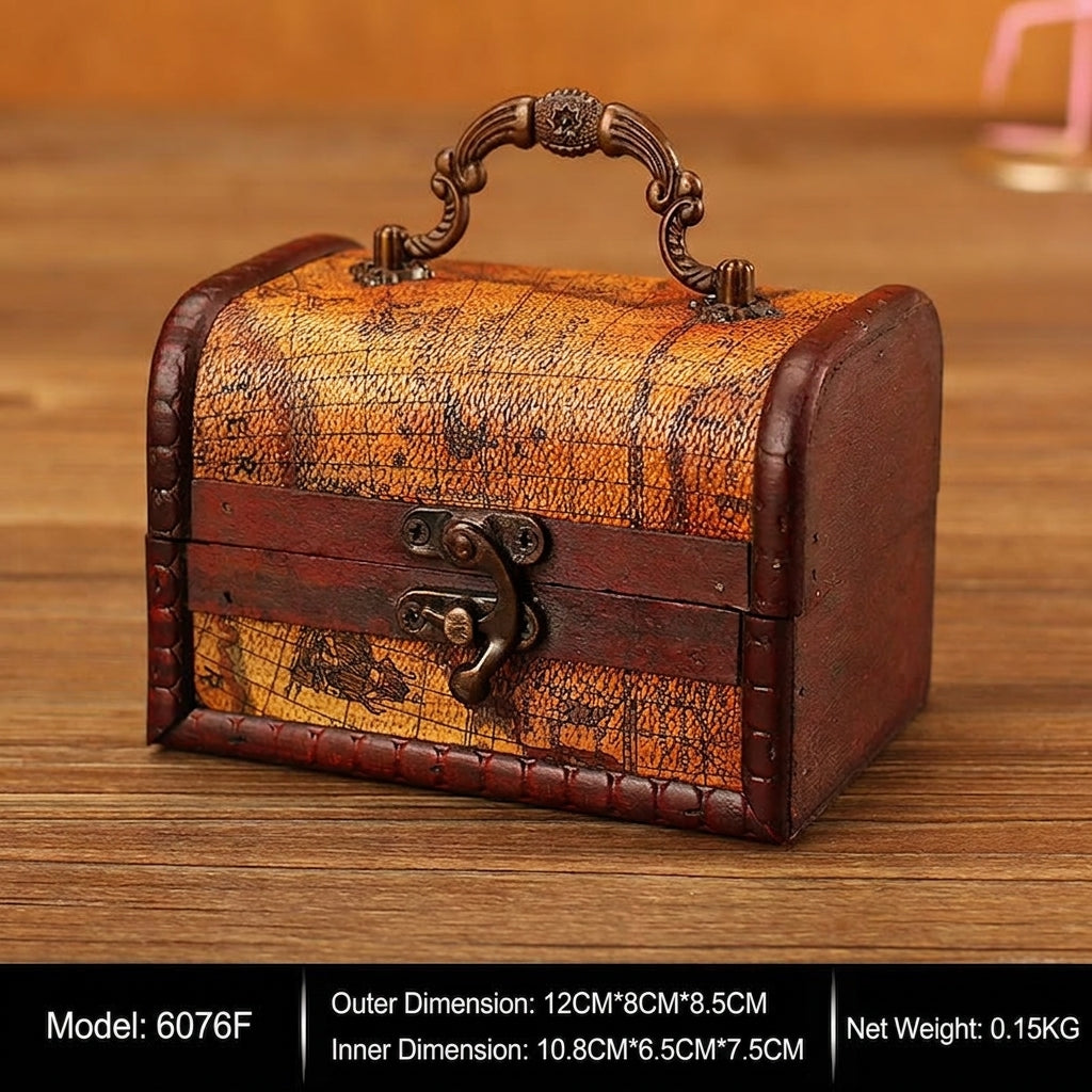 Vintage Treasure-Chest Storage Box — product view 8