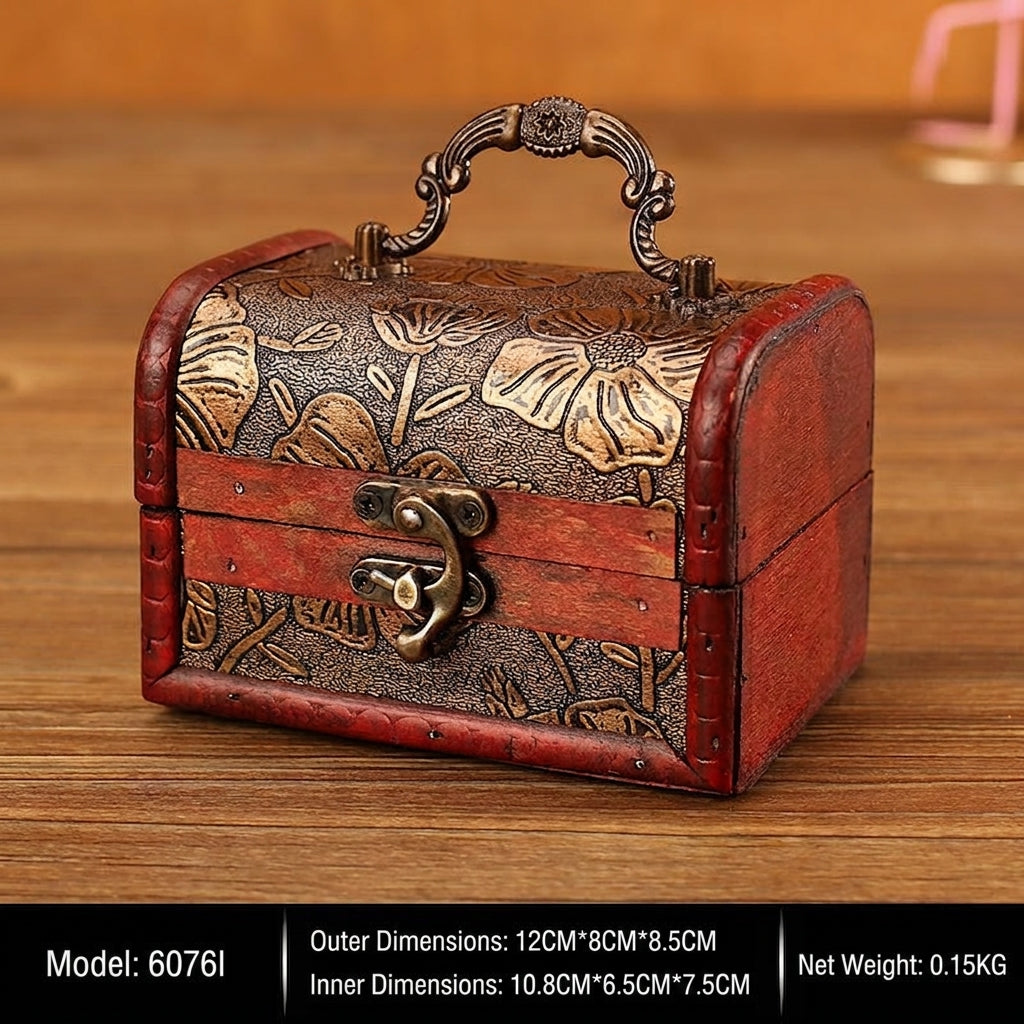 Vintage Treasure-Chest Storage Box — product view 9