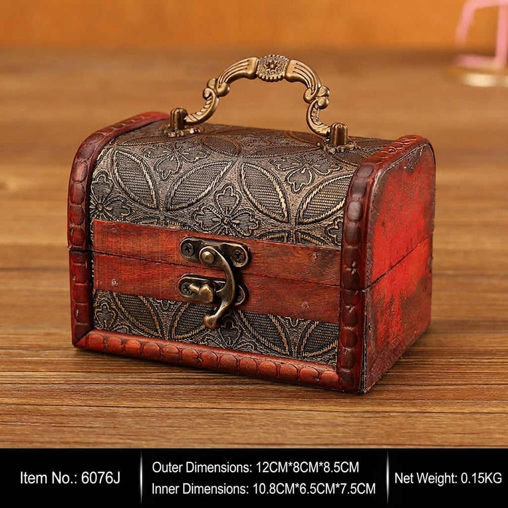 Vintage Treasure-Chest Storage Box — product view 10
