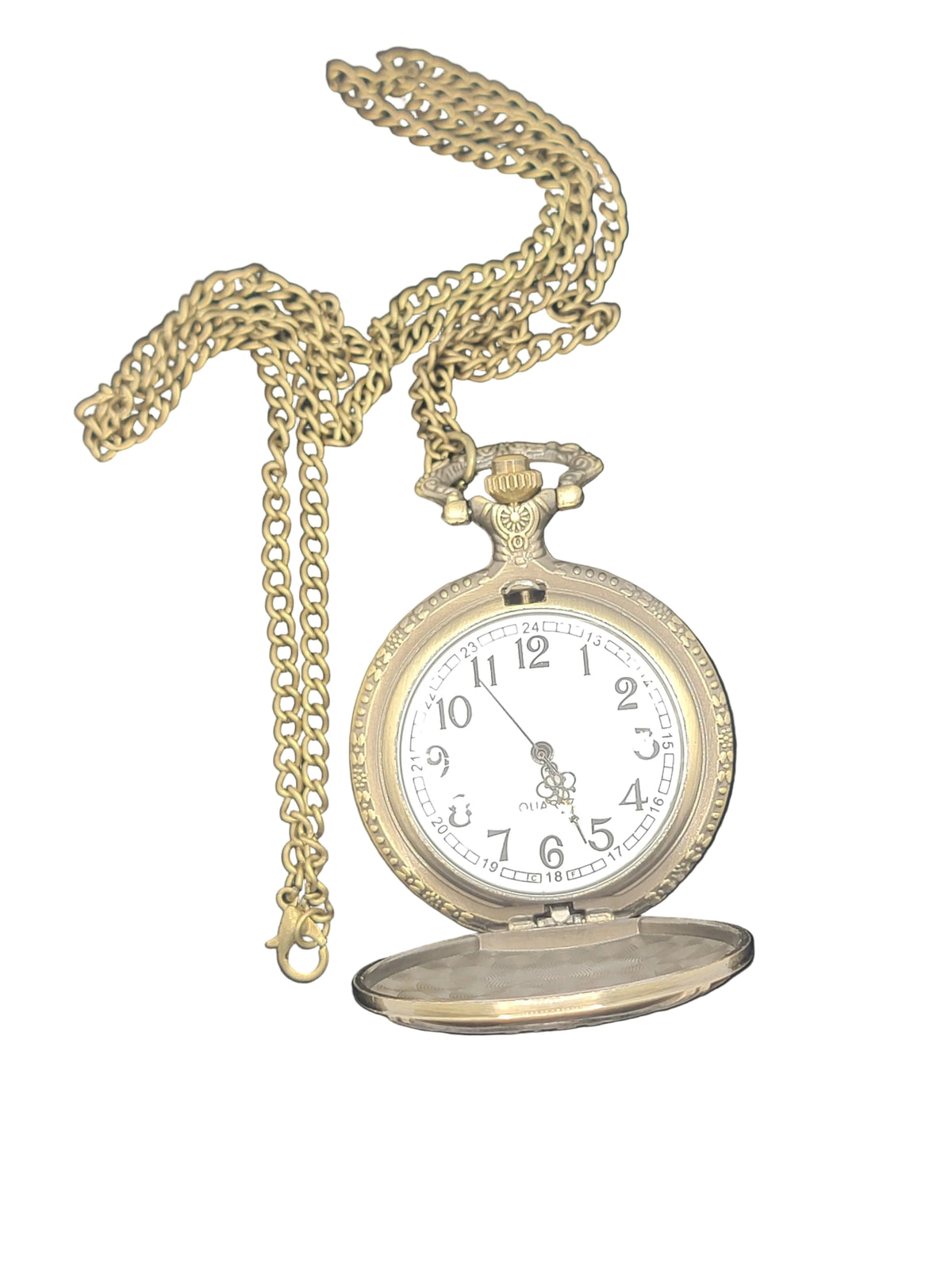 Bronze Fire Fighter Pocket Watch with Decorative Gift Box