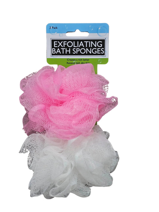 Revitalize Your Skin with Our 2-Piece Exfoliating Bath Sponge Set - Eco-Friendly & Gentle!