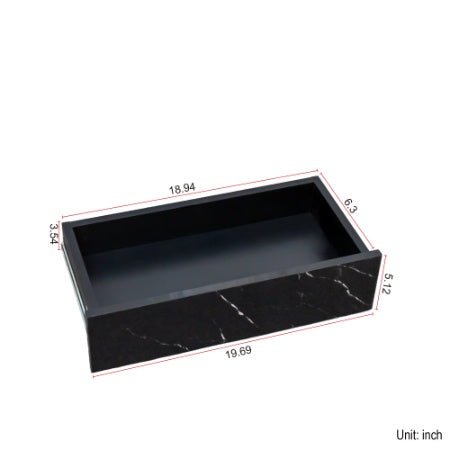Modern LED Coffee Table with Storage Drawer (RGB Remote Lights, Black/White, 39.37")