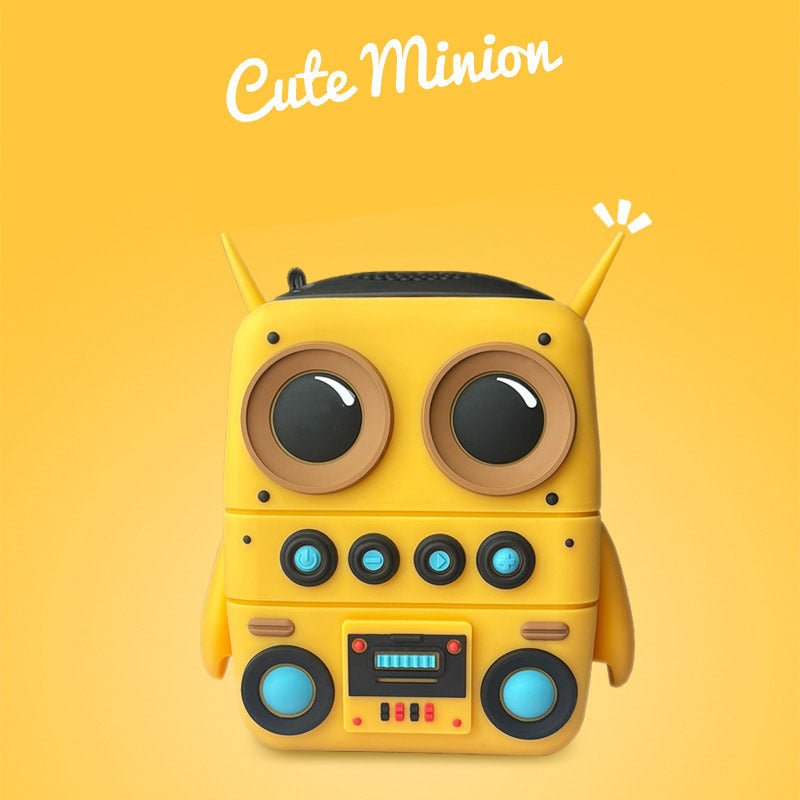 Cute Robot Bluetooth Speaker (Portable Wireless Mini Speaker, 5–8 Hour Battery)