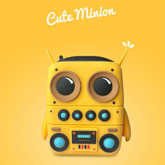 Cute Robot Bluetooth Speaker (Portable Wireless Mini Speaker, 5–8 Hour Battery)