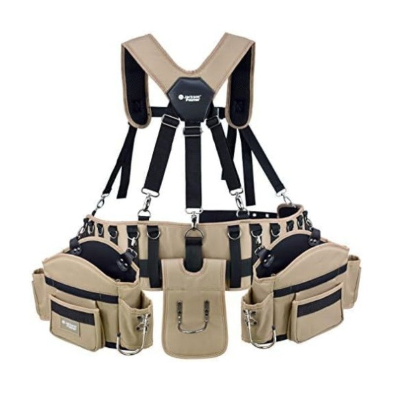 Contractor Tool Belt with Padded Suspenders
