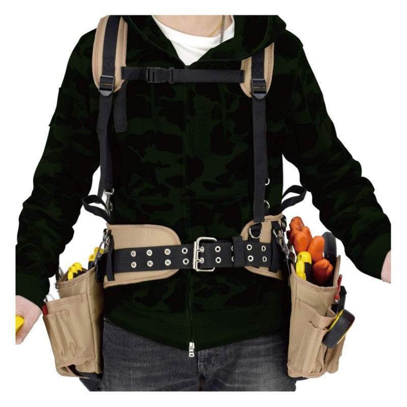 Contractor Tool Belt with Padded Suspenders — product view 5