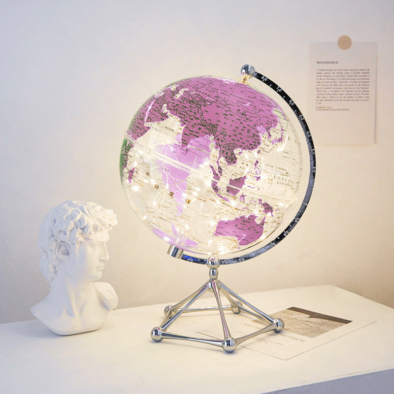 Illuminated World Globe Desk Display — product view 2