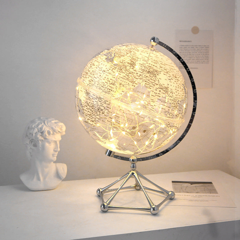 Illuminated World Globe Desk Display — product view 3