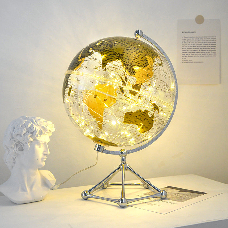 Illuminated World Globe Desk Display — product view 4