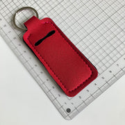 Red — Lip Balm Holder Keychains