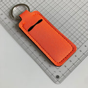 Orange — Lip Balm Holder Keychains