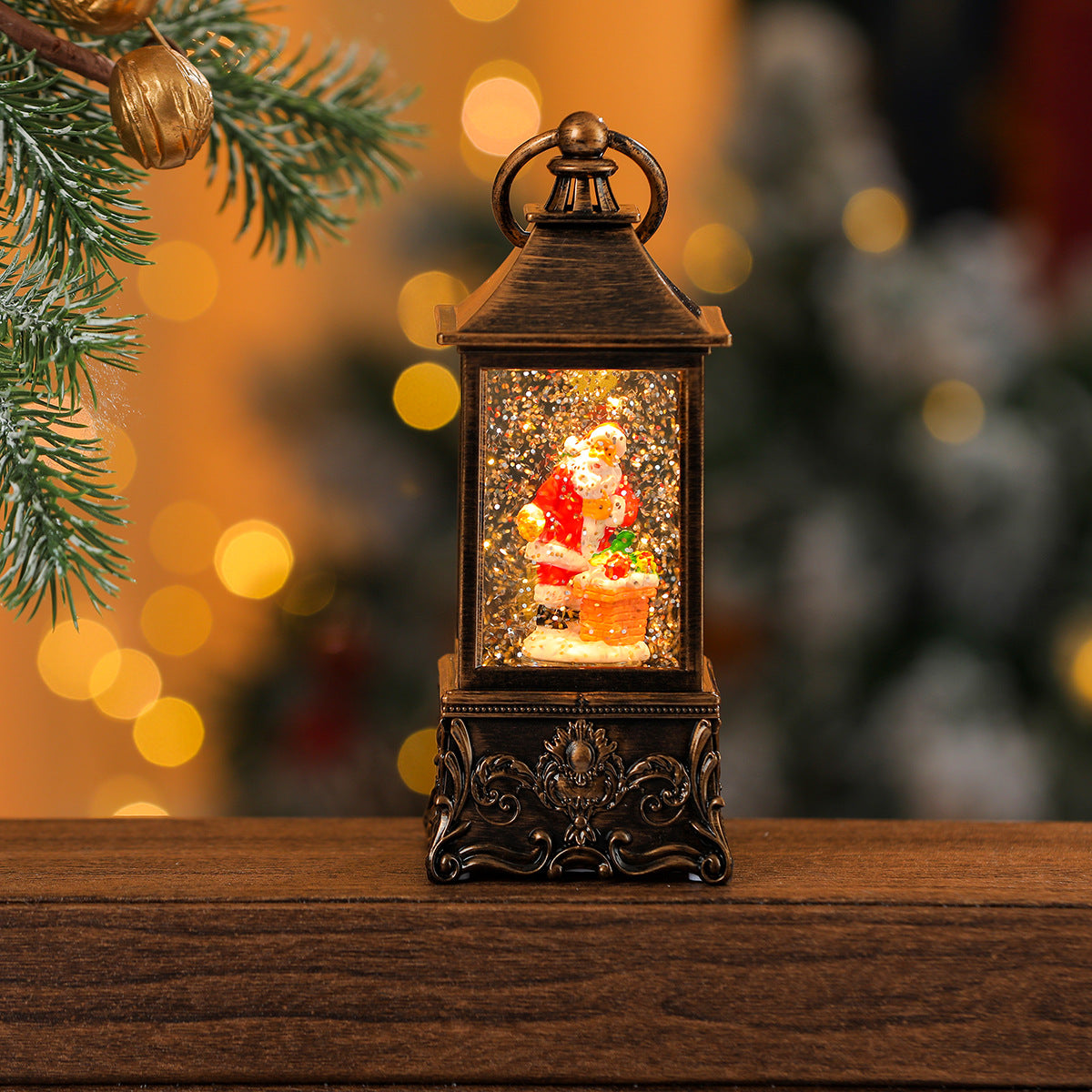 Retro TV LED Christmas Snow Globe — product view 13