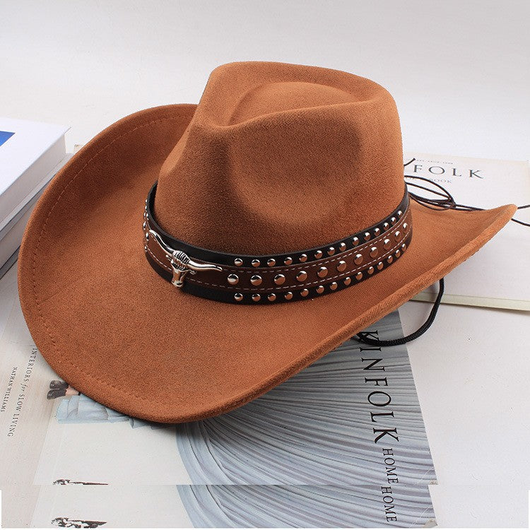 Bull-Skull Western Cowboy Hat
