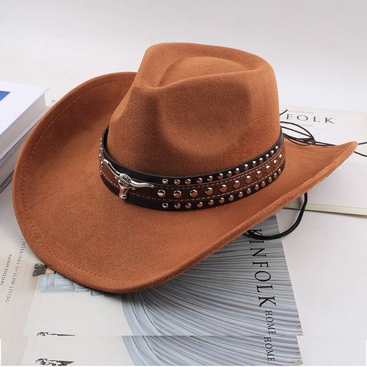 Bull-Skull Western Cowboy Hat