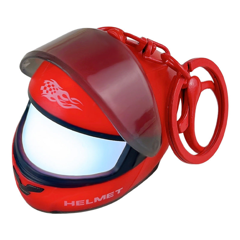 Light-Up Mini Racing Helmet Keychain — product view 5