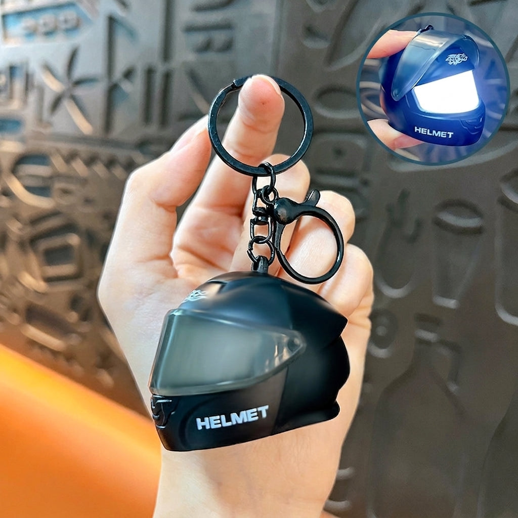 Light-Up Mini Racing Helmet Keychain — product view 6