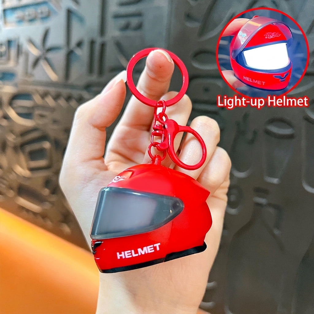 Light-Up Mini Racing Helmet Keychain — product view 7