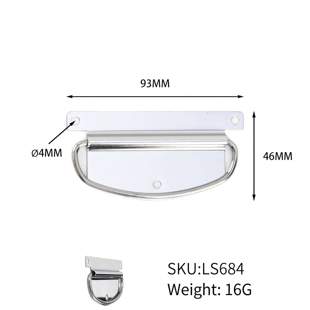 Stainless Folding Tool-Case Handle — product view 7