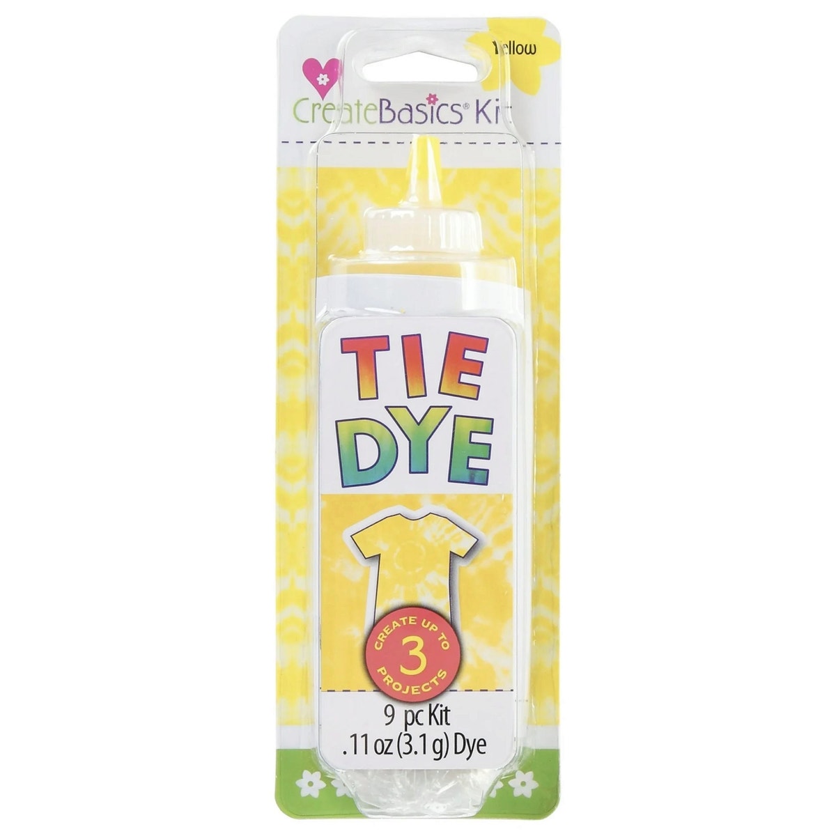 Create Basics Yellow Tie Dye Kit — 12-Pack