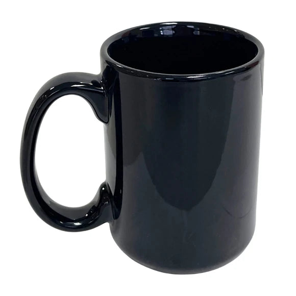 15oz Jumbo Black Ceramic Coffee Mug – 36 Pack Case