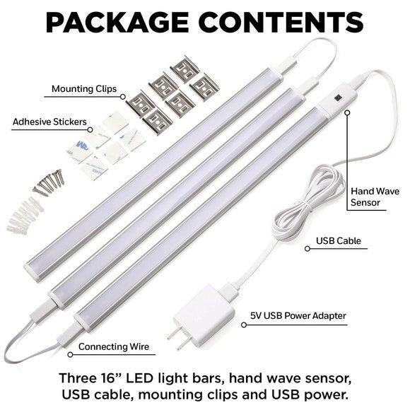 Hand-wave control on the Hyper Tough under-cabinet lights