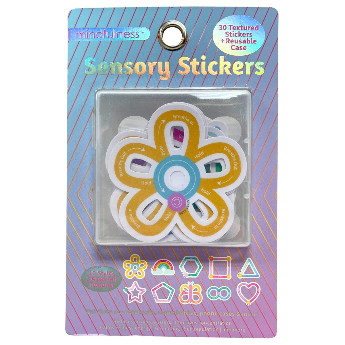 Mindfulness 30 Count Sensory Trace Stickers — 6-Pack