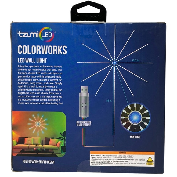 Retail box for the Tzumi ColorWorks LED wall light