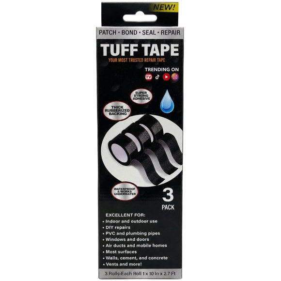 Pinnacle waterproof double-sided Tuff Tape three-pack