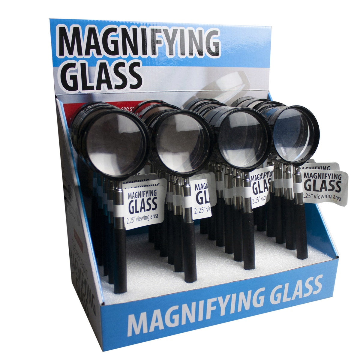 Extendable 5x Magnifier with Telescoping Handle Countertop Display — 4-Pack