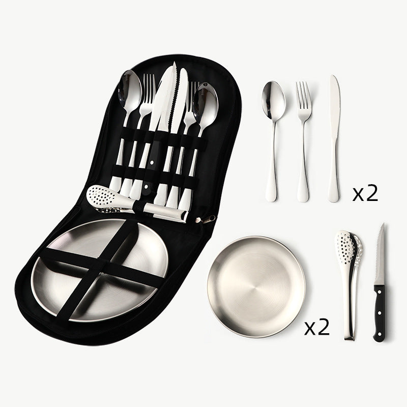 Stainless Camping Tableware Set — product view 6