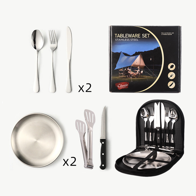 Stainless Camping Tableware Set — product view 9