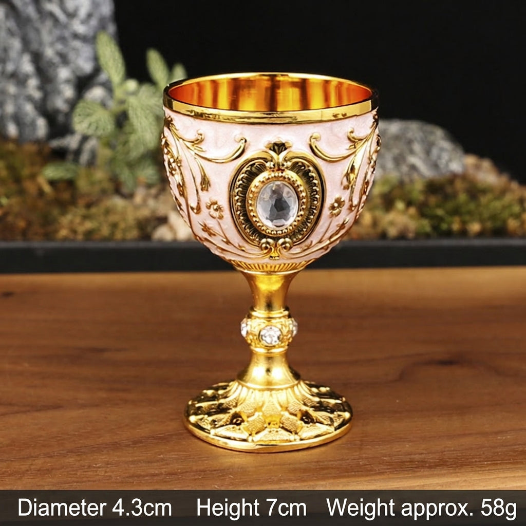Baroque Rhinestone Metal Shot Goblet — product view 6