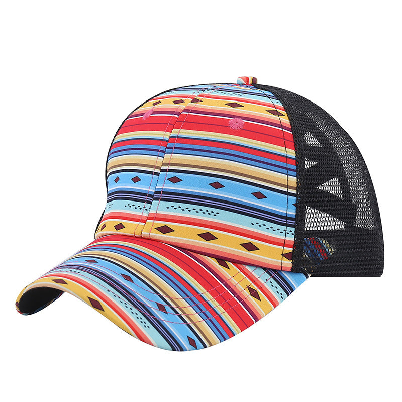 Distressed Ponytail Trucker Cap — product view 6