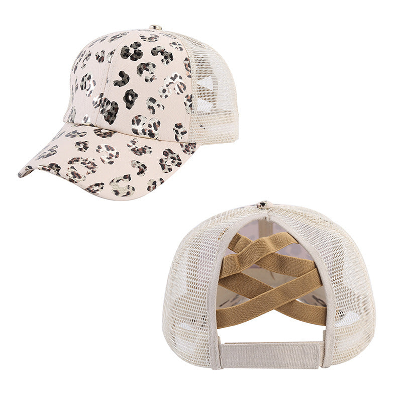 Distressed Ponytail Trucker Cap — product view 3