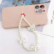 Pearl Bow Without Ribbon (K1020) — Beaded Phone Charm Lanyards