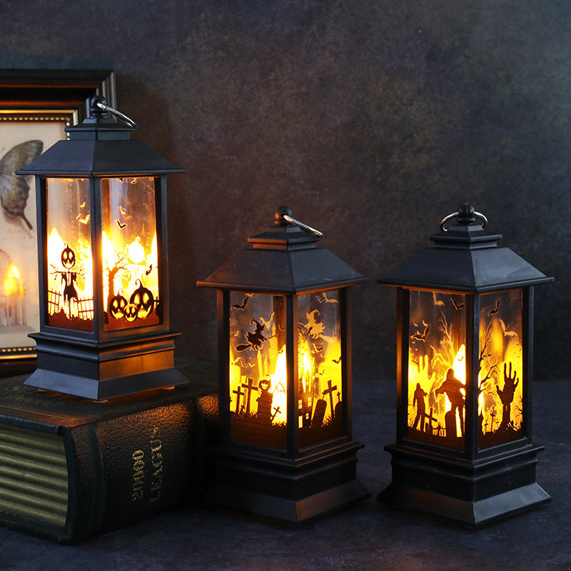 Retro Flame Halloween Lantern — product view 4