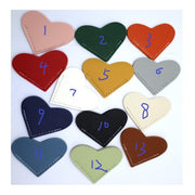 Orange Red — Heart Corner Bookmarks