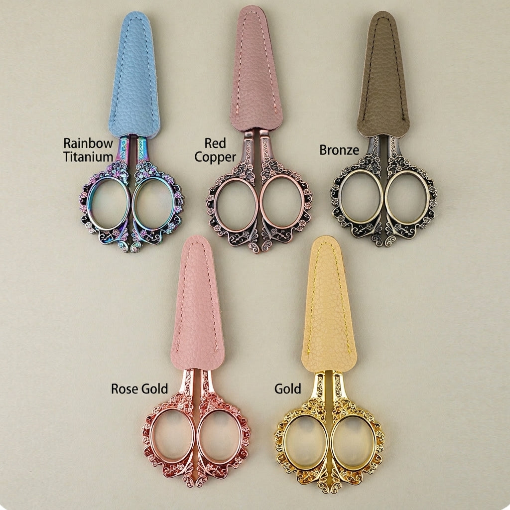 Vintage Floral Embroidery Scissors — product view 3