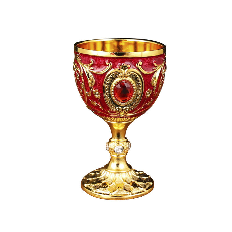 Baroque Rhinestone Metal Shot Goblet — product view 5